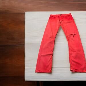 Pierre Balmain Red Jeans Waist 36" Size 36-50